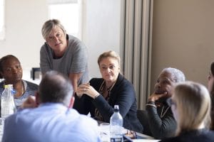 group discussion by participants