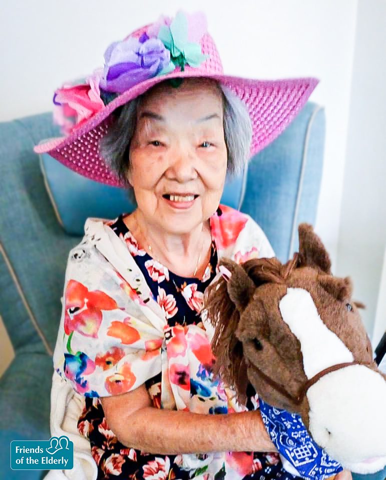 A Coulsdon resident dressed up for Royal Ascot day.