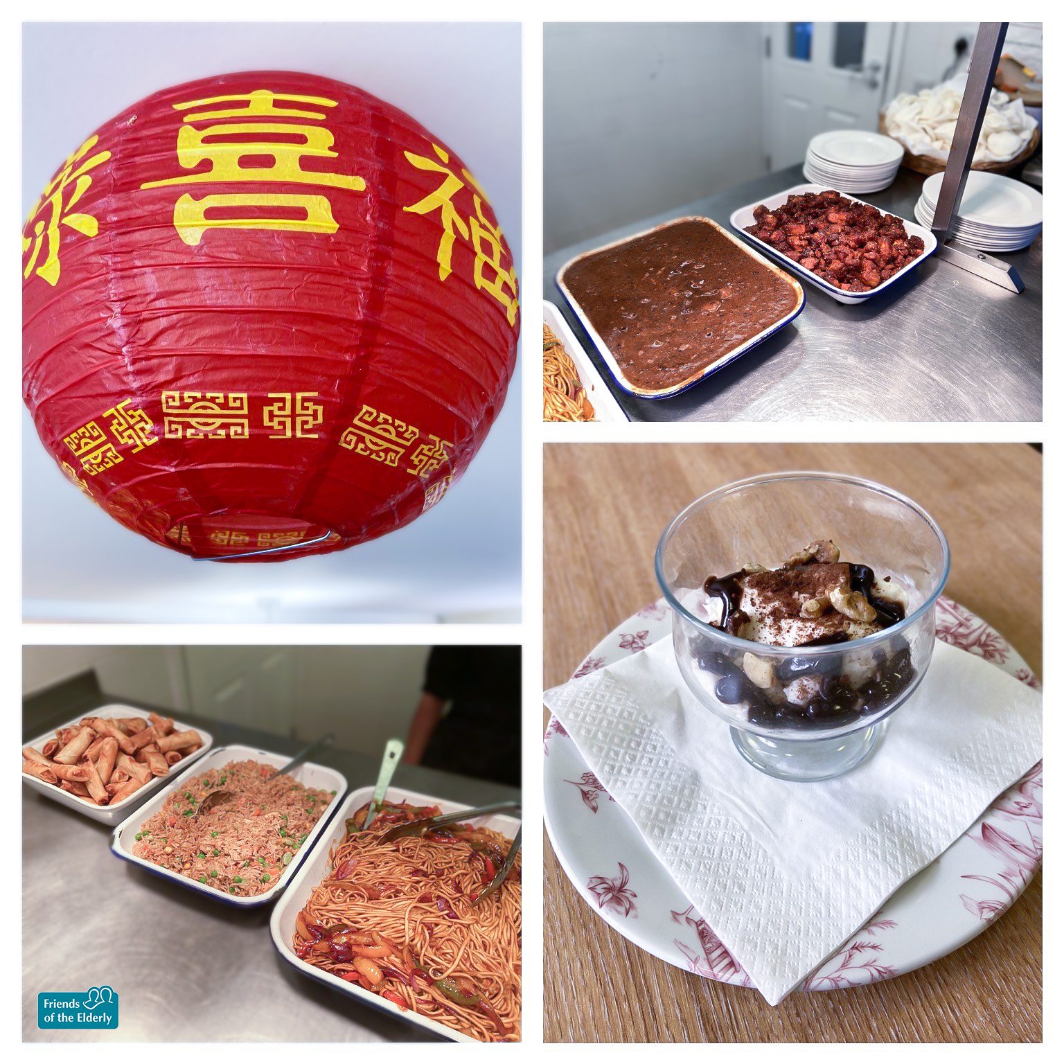 A picture of the Chinese themed lunch served at our Luton care home.