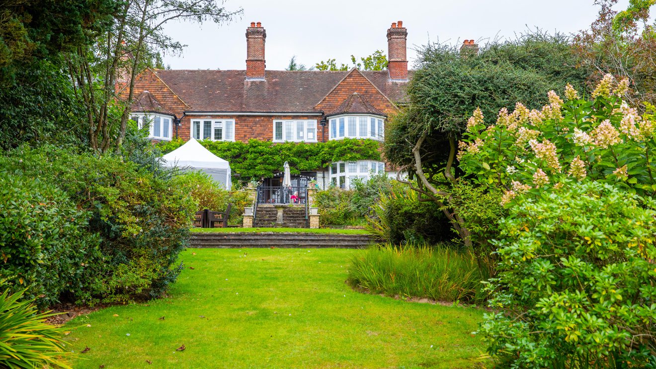 Redcot care home exterior and gardens