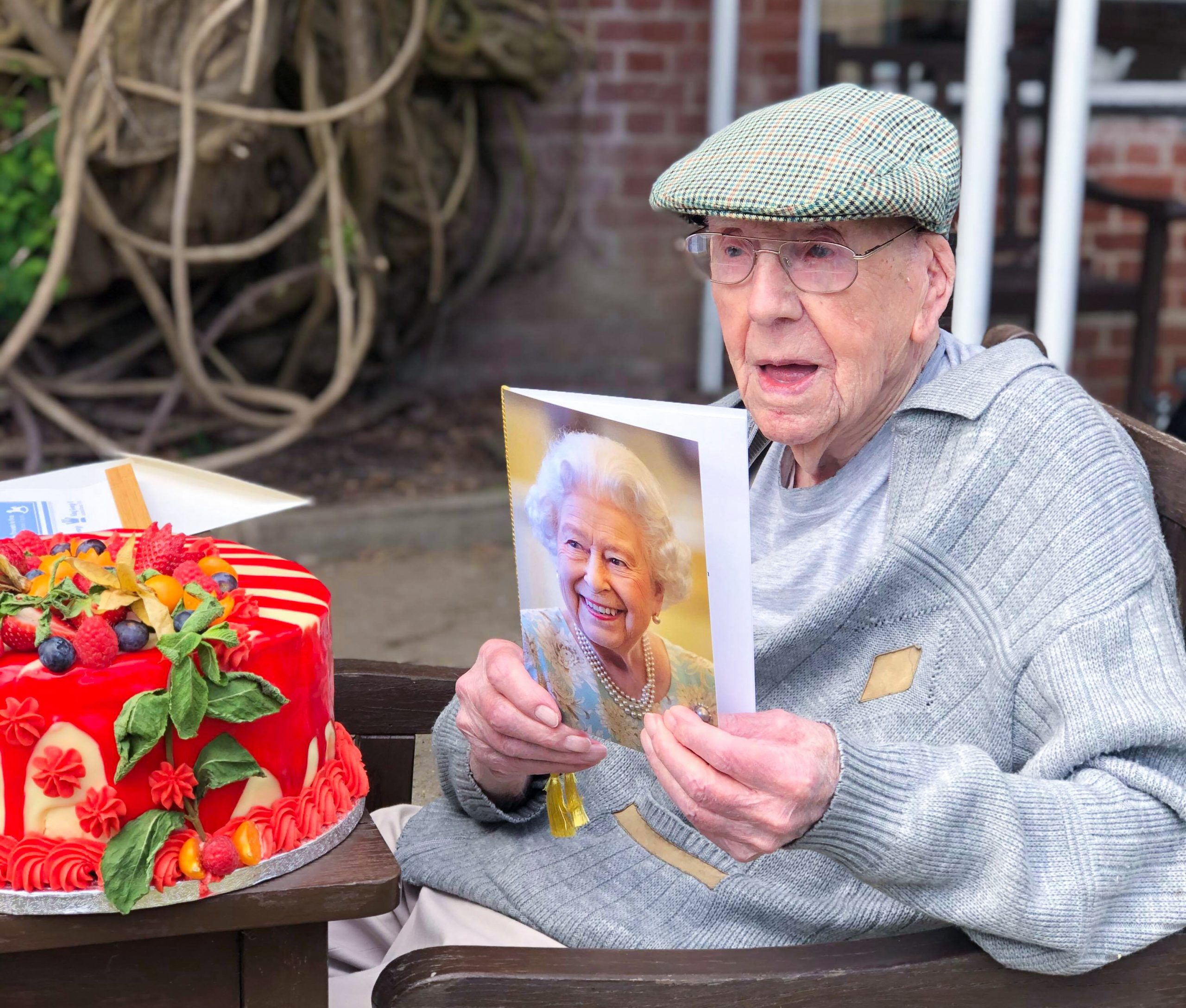 Alton Resident Bill during his 100th Birthday celebrations