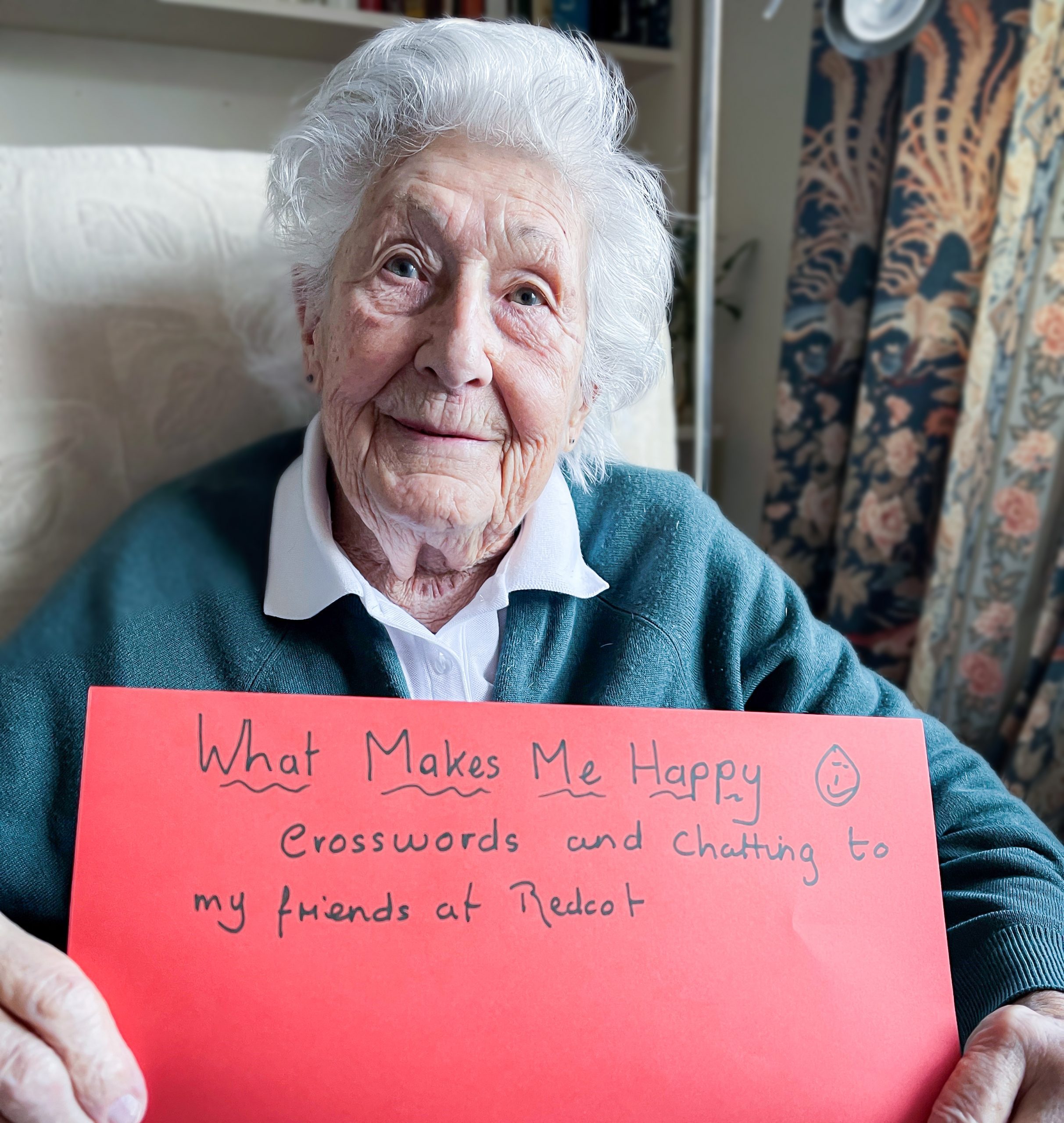 Redcot care home resident Juliet 