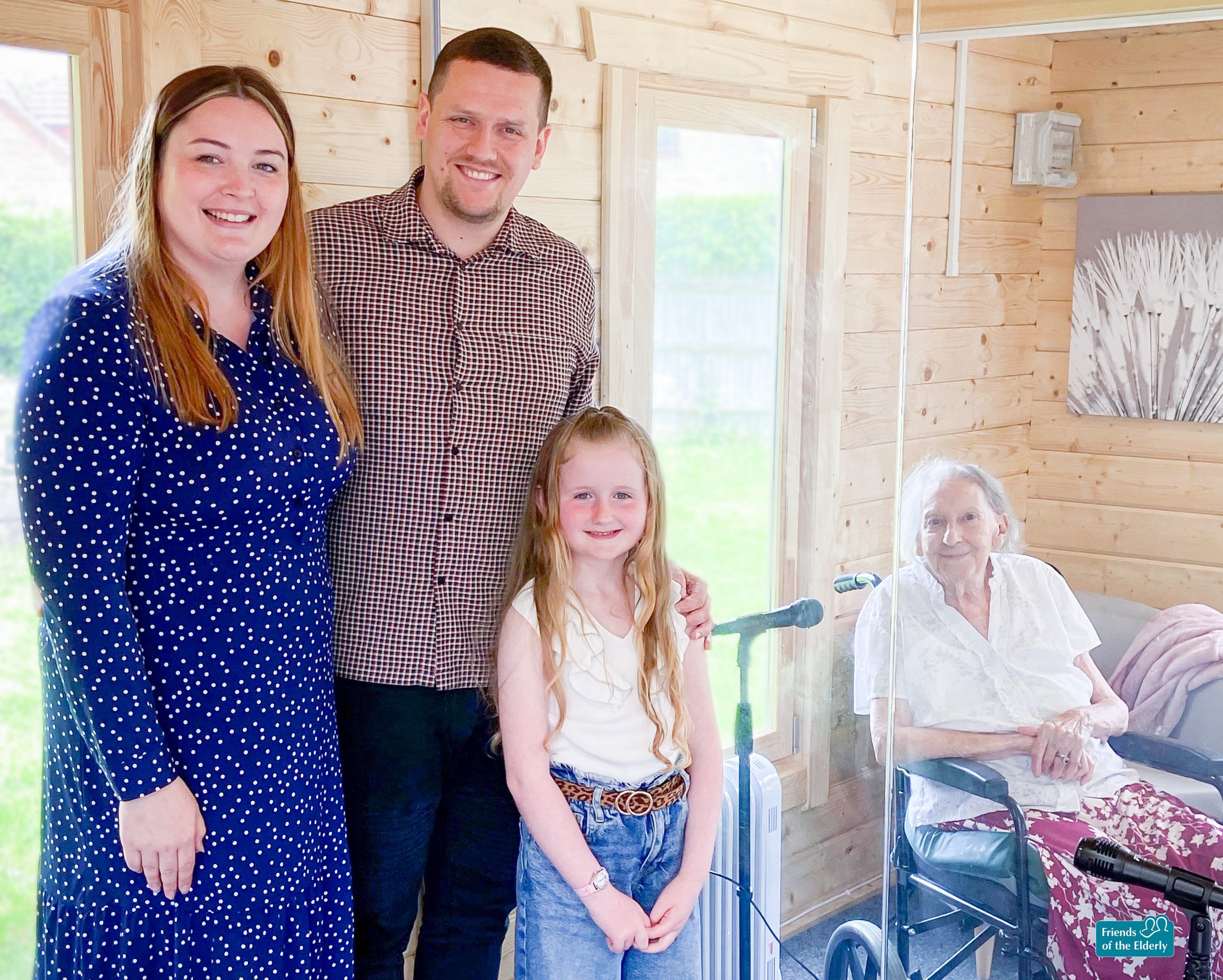 Ella and her family meeting Madge for the first time.