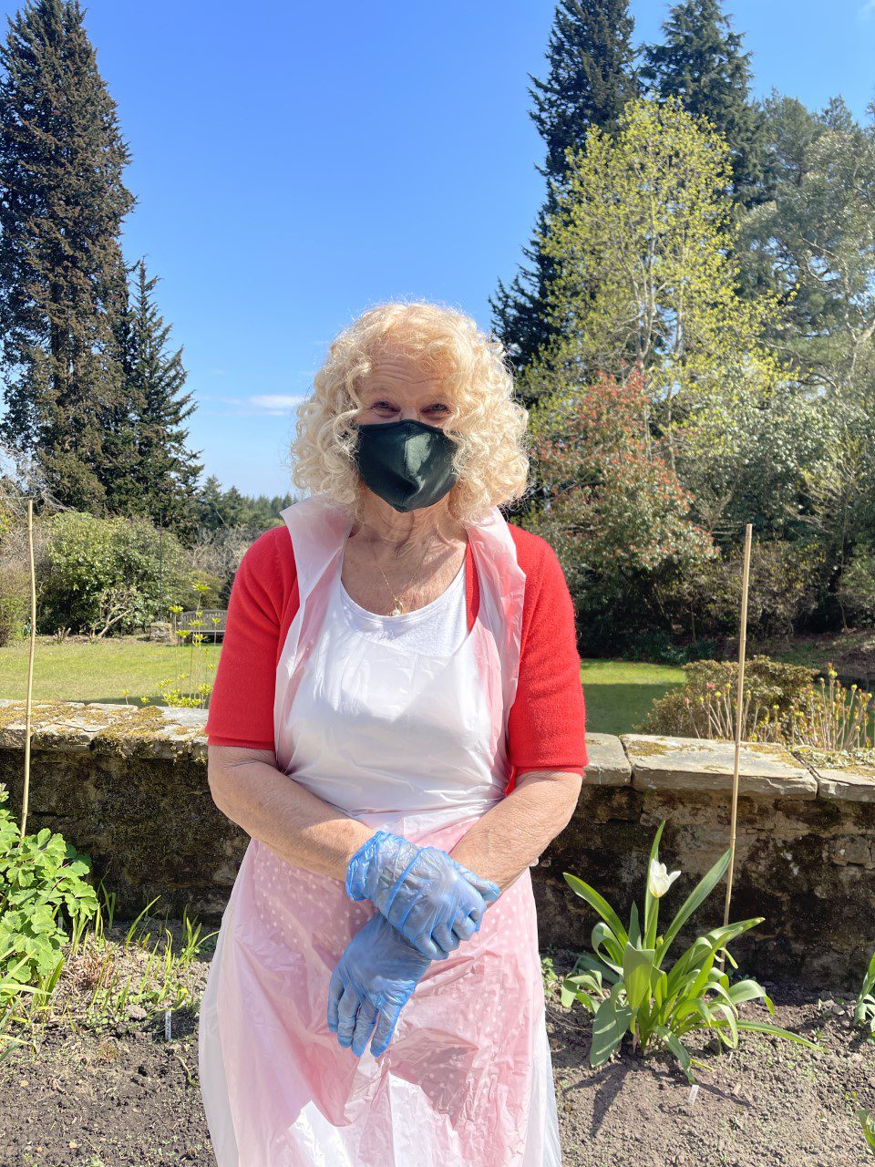 Ann Essam stood outside Redcot care home