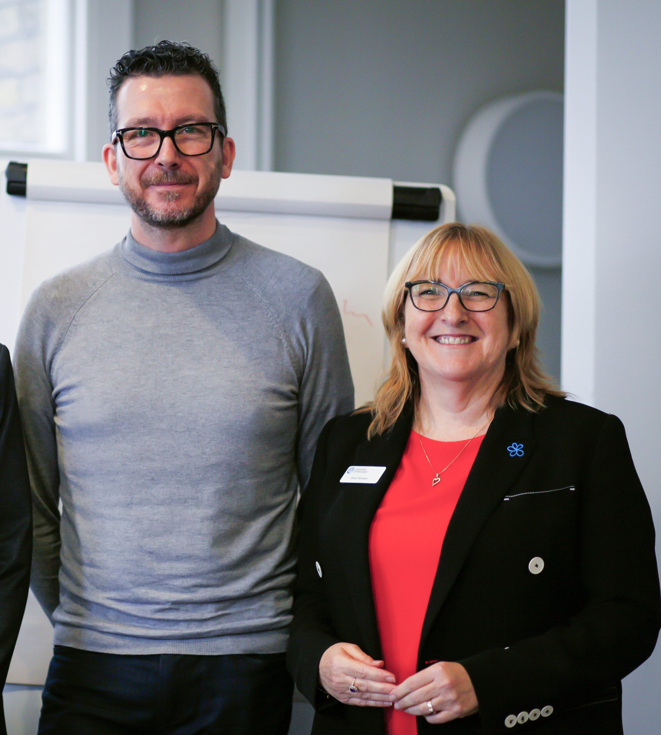 Mark Wilson and Professor Dawn Brooker MBE at a dementia education training programme.