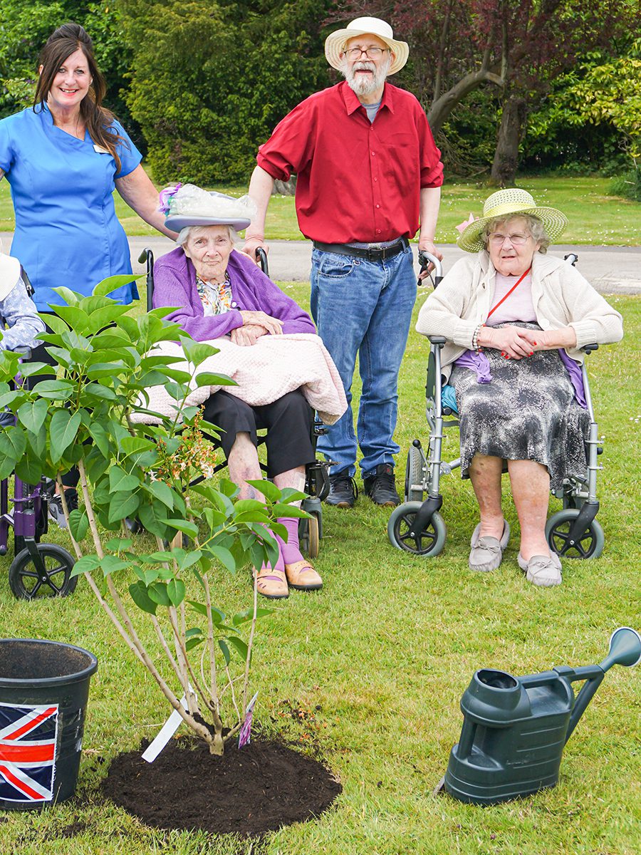 The Platinum Jubilee Tree Planting Ceremony at Orford House care home