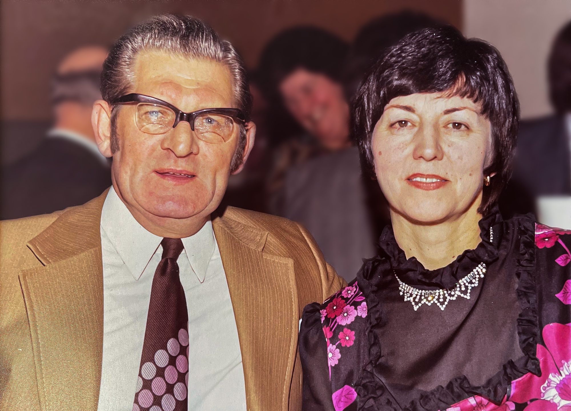 An old picture of Blanche with her husband. 