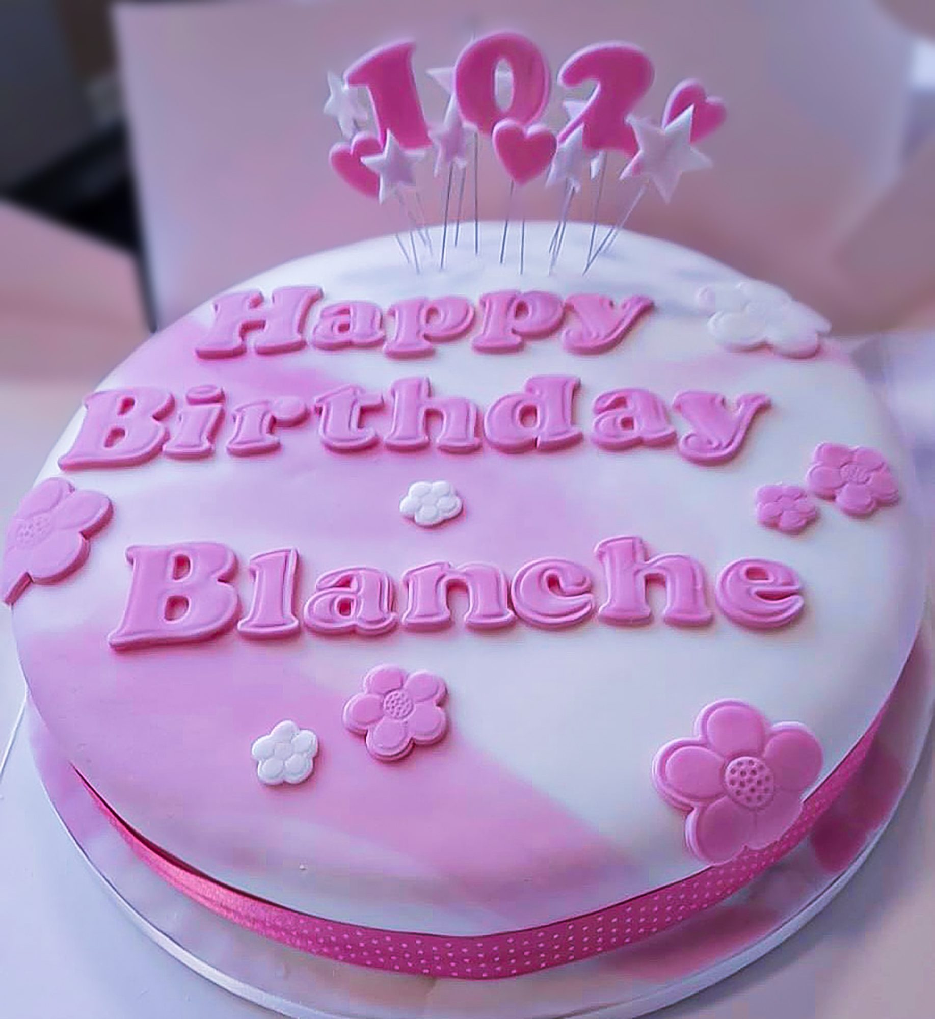 Blanche's birthday cake. 