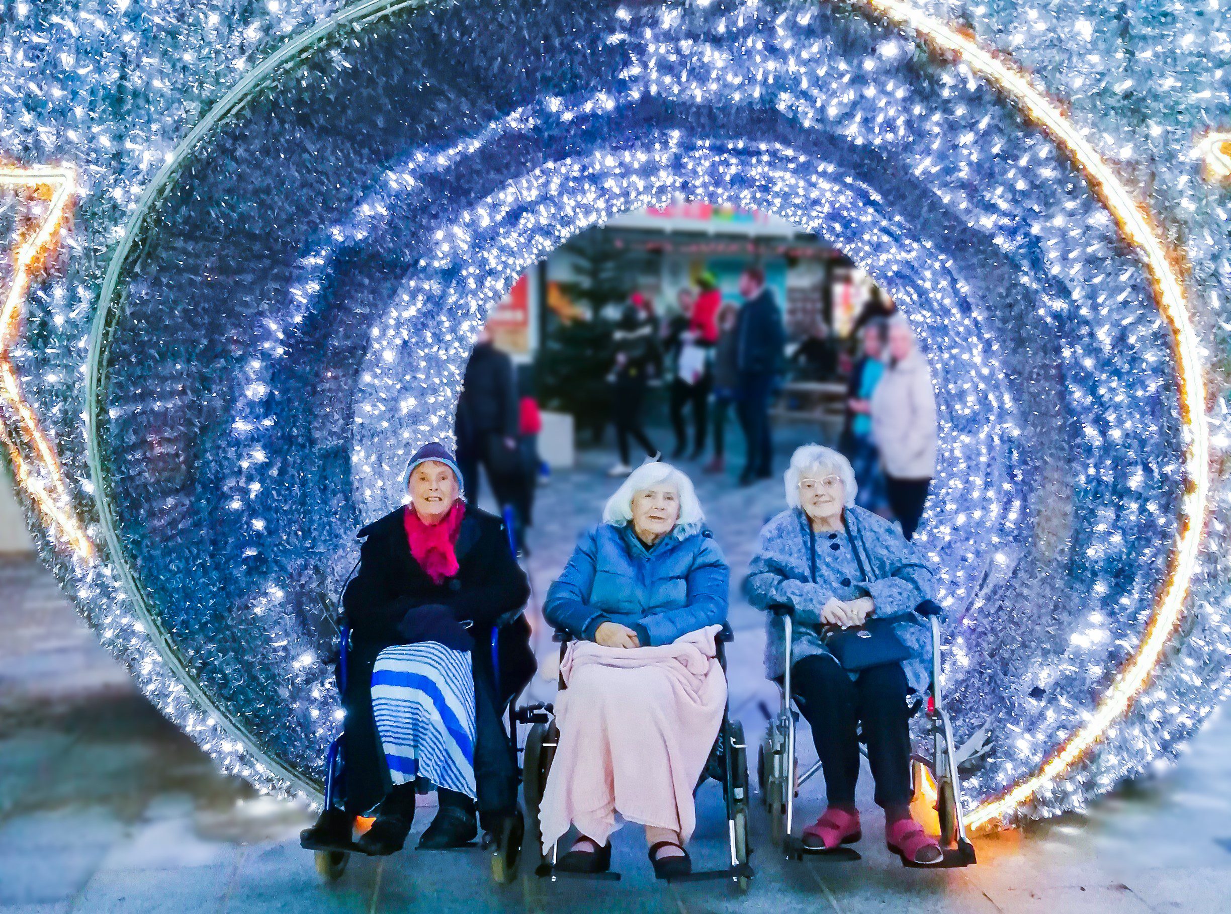 RNNH Care Home residents at the Winter Wonderland