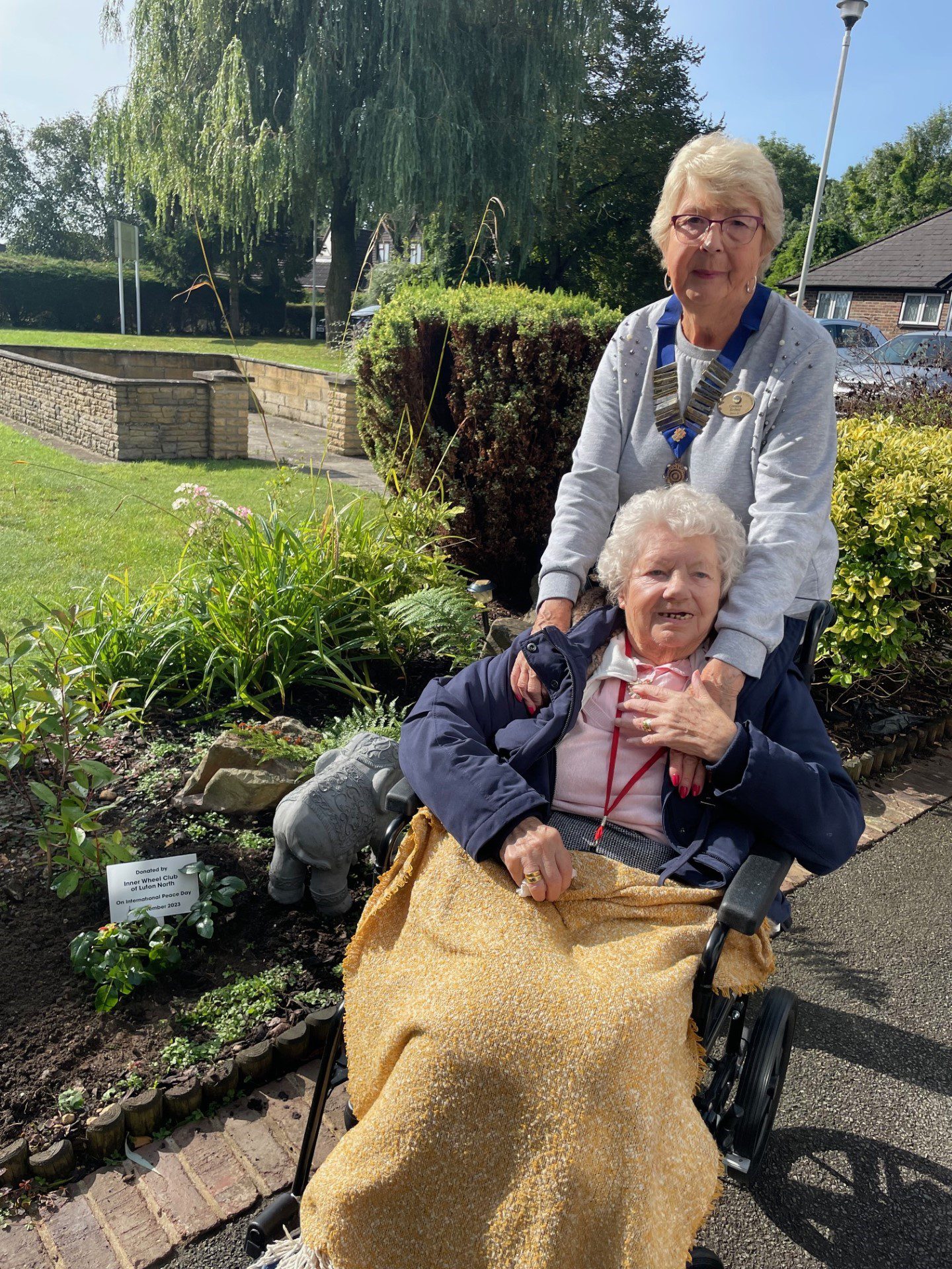 Christine Sinfield with Margaret Alison.