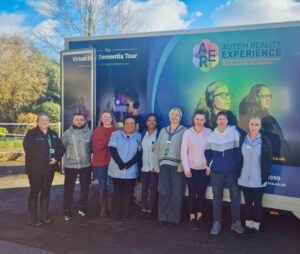 2025 March highlights: Care Teams from The Lawn care home in Alton, and Redcot Care Home in Haslemere, were joined by relatives and took part in an immersive Virtual Dementia Tour (VDT) experience, designed to give participants a more profound and clearer understanding of what it’s like to live with dementia.